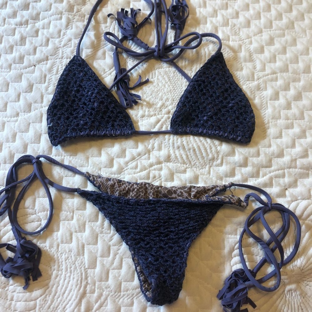 Acacia purple crotchet set